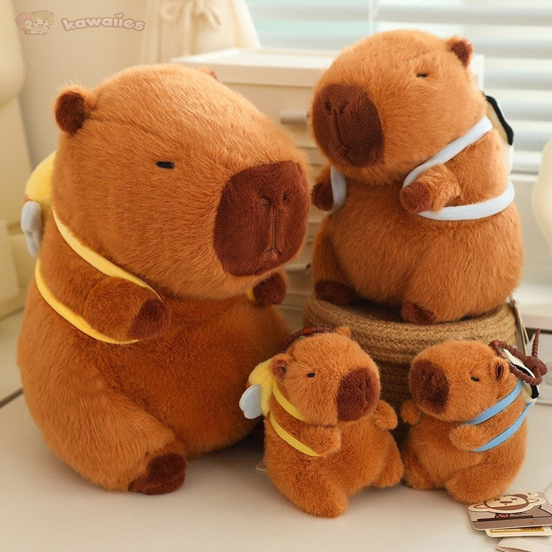 Kawaii Capybara with Backpack Plush Collection - Image 3