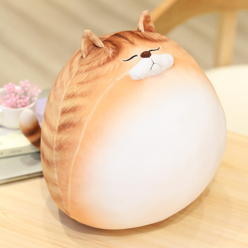 Kawaii Chubby Round Cat Plush Toy - Image 8