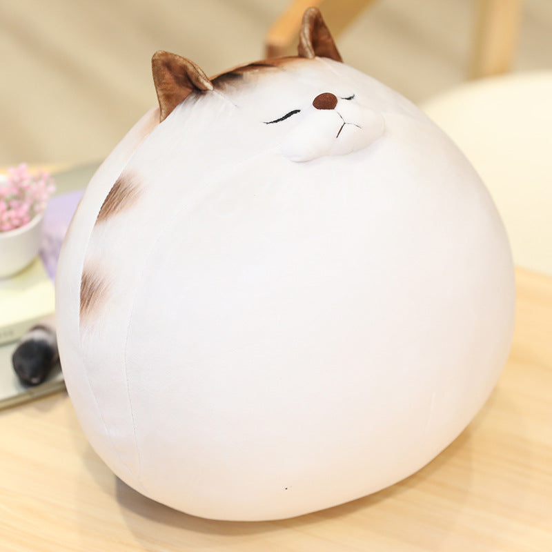 Kawaii Chubby Round Cat Plush Toy - Image 6