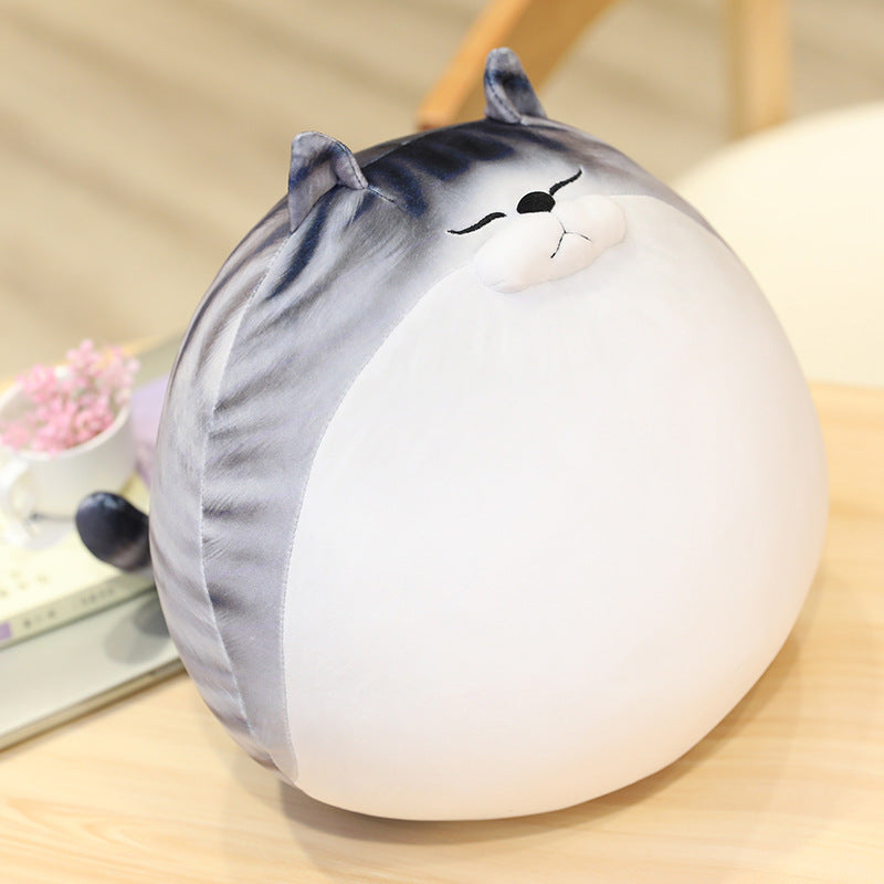 Kawaii Chubby Round Cat Plush Toy - Image 7