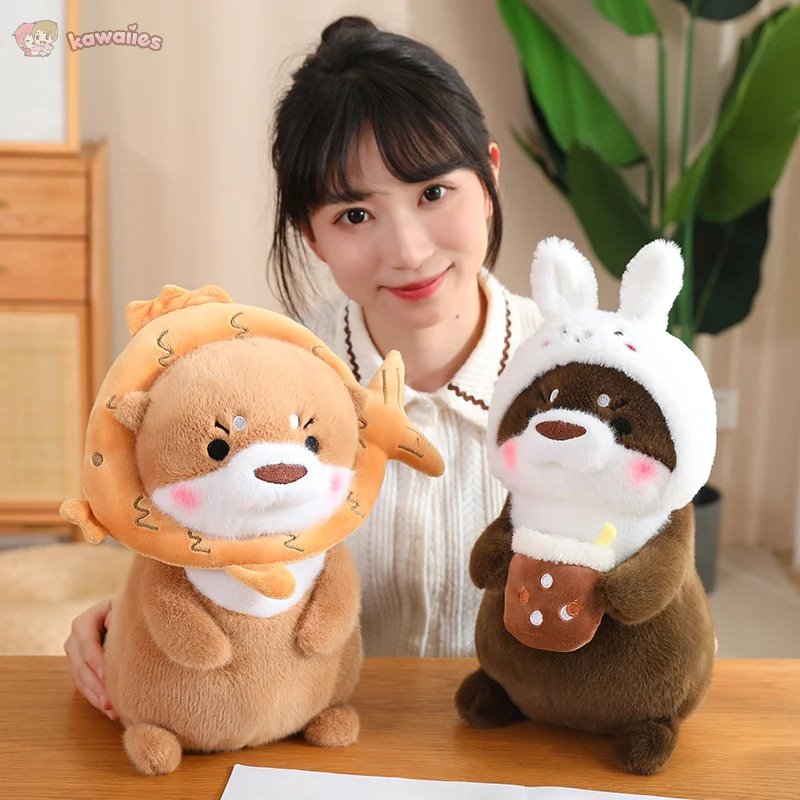 Kawaii Dress-up Otter Plush - Image 3