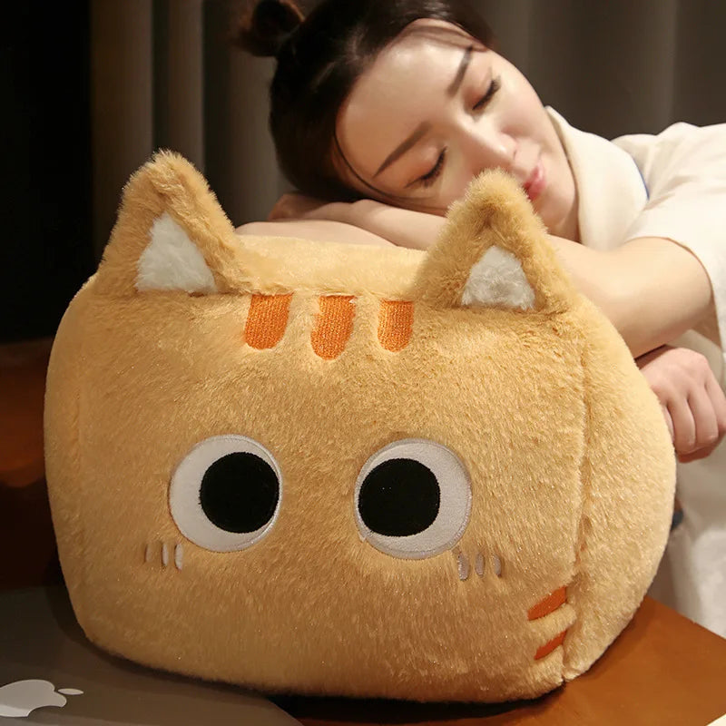 Kawaii Fluffy Cube Cat Plushie Collection - Image 16