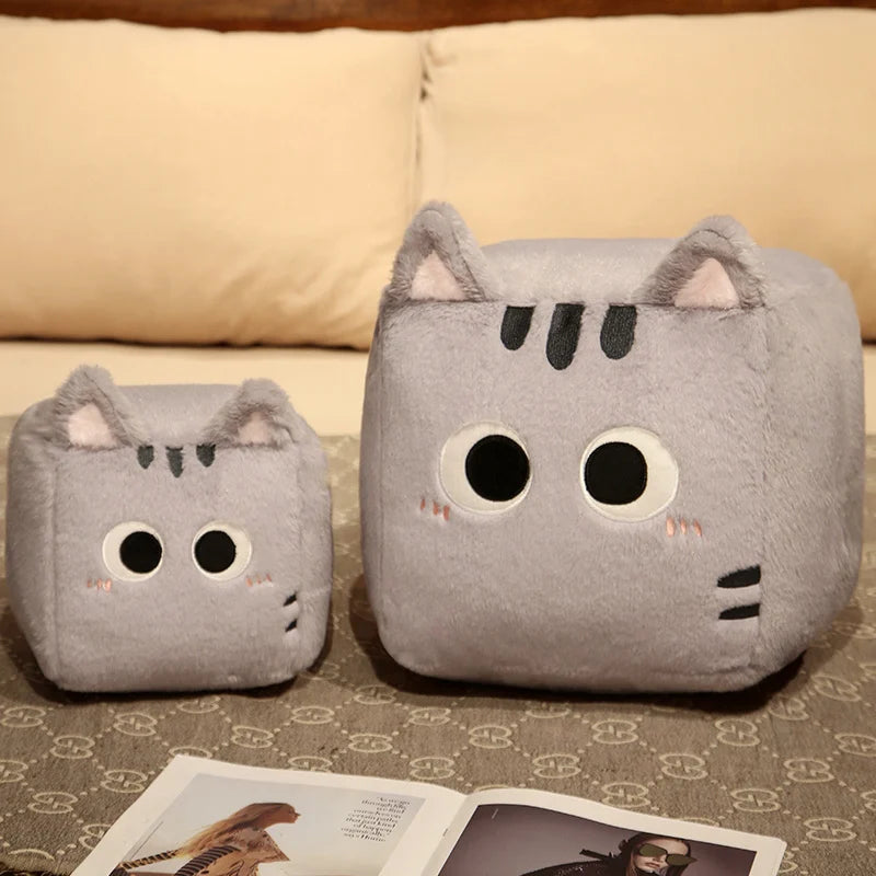 Kawaii Fluffy Cube Cat Plushie Collection - Image 11