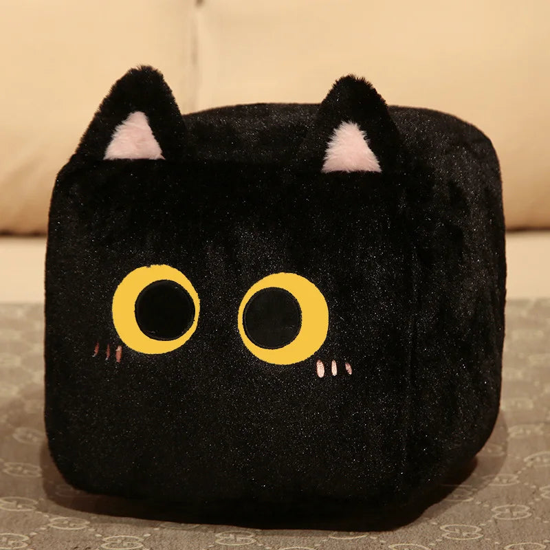 Kawaii Fluffy Cube Cat Plushie Collection - Image 9