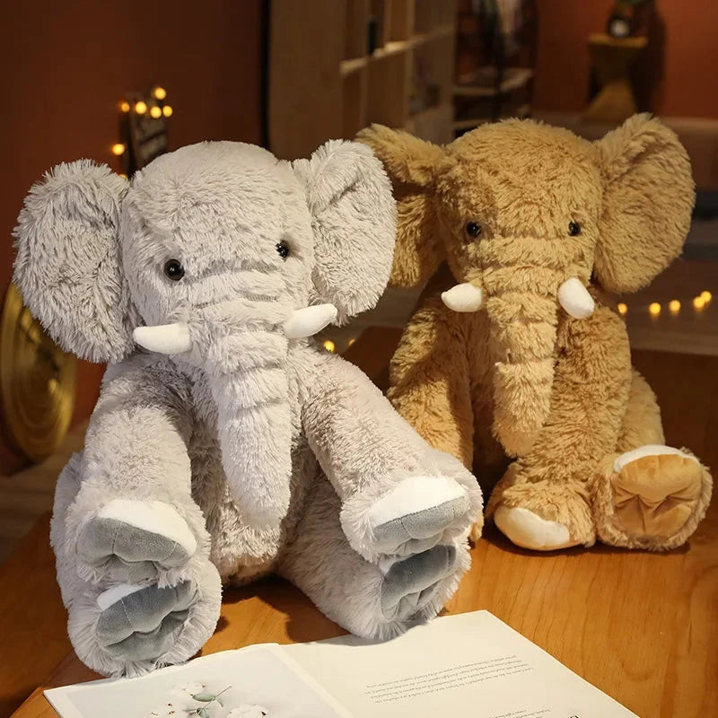 Kawaii Fluffy Elephant Plush Family - Image 8