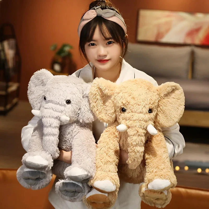 Kawaii Fluffy Elephant Plush Family - Image 5