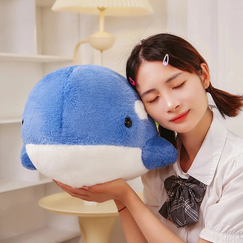 Kawaii Fluffy Gray Blue Killer Whale Plushies - Image 13