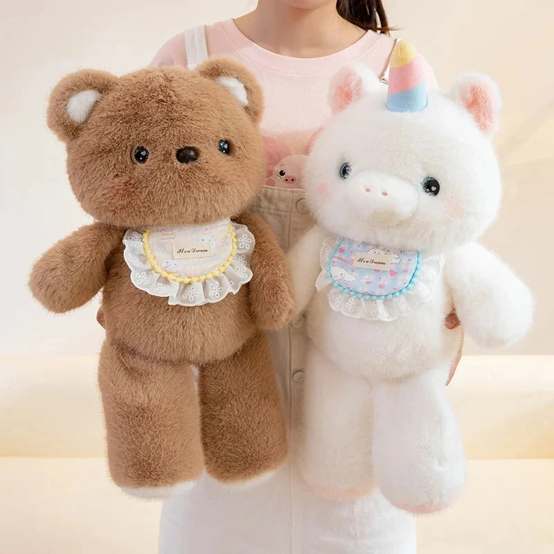 Kawaii Fluffy Sitting Animal Plushie Squad - Image 2