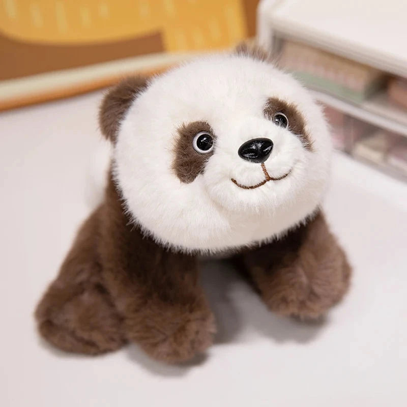 Kawaii Fuzzy Black Brown Panda Plushies - Image 15