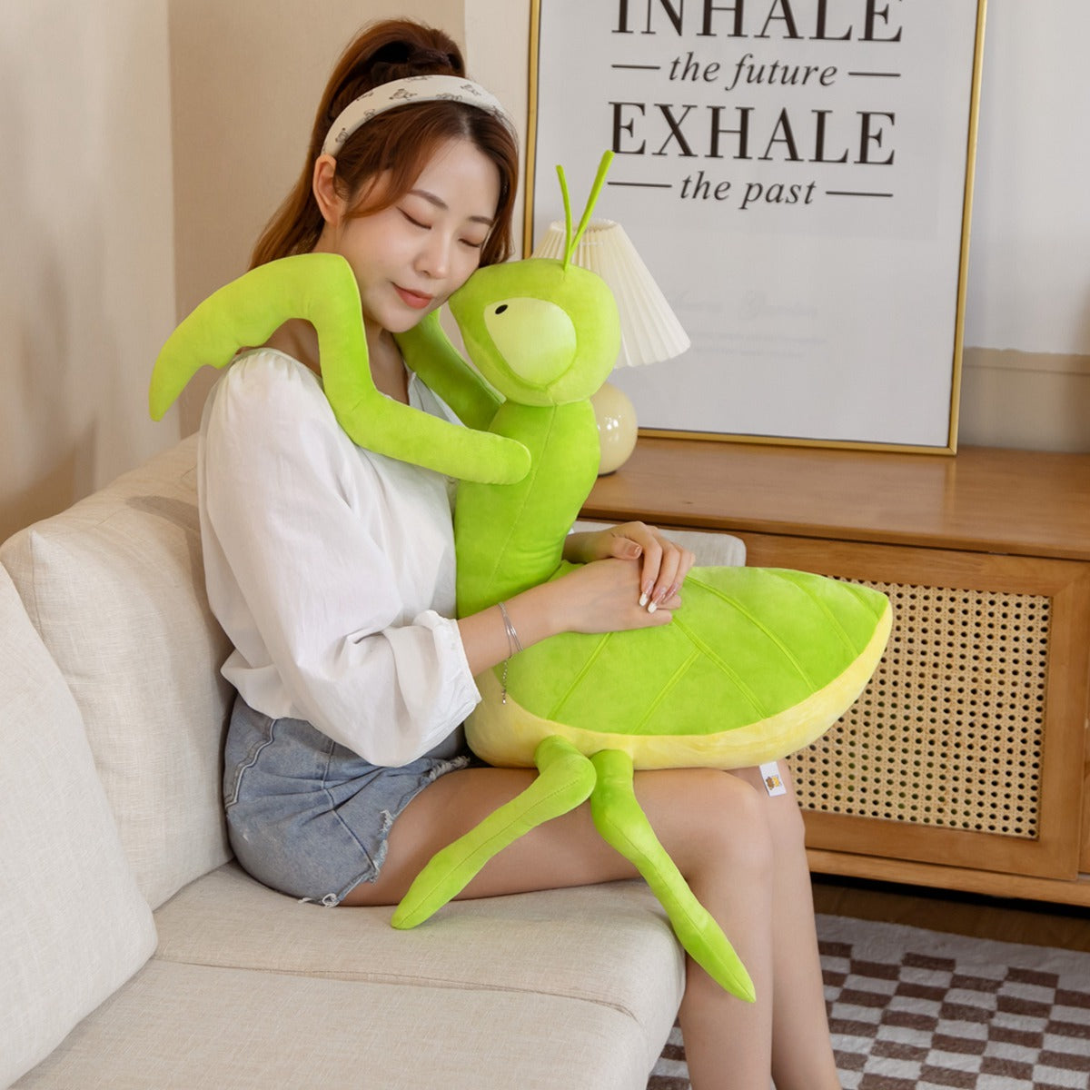 Kawaii Green Praying Mantis Plushie - Image 7