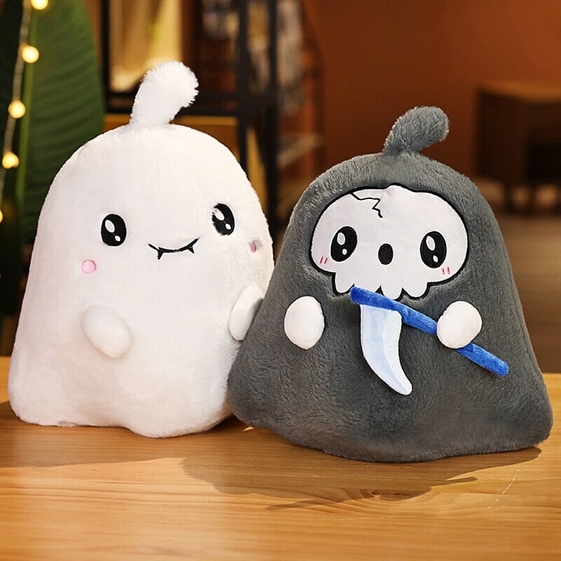 Kawaii Grim Reaper & Ghost Halloween Plushies - Image 6