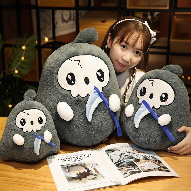 Kawaii Grim Reaper & Ghost Halloween Plushies - Image 5
