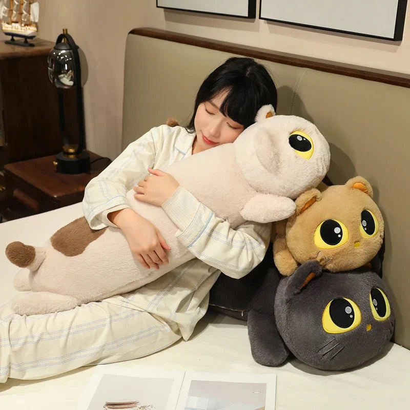 Kawaii Long Snuggly Cat Plush Family - Image 9