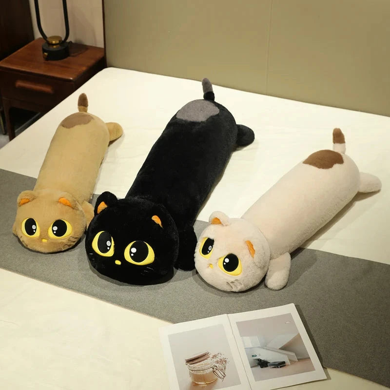 Kawaii Long Snuggly Cat Plush Family - Image 6