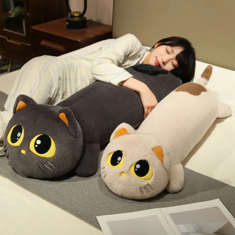 Kawaii Long Snuggly Cat Plush Family - Image 5