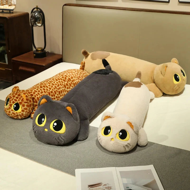 Kawaii Long Snuggly Cat Plush Family - Image 3