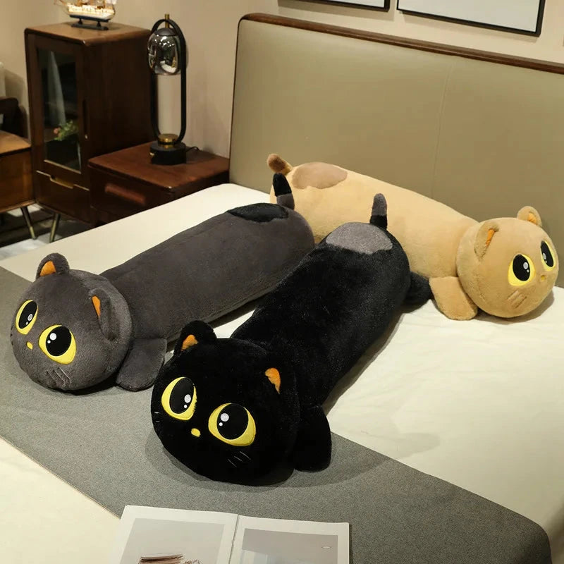 Kawaii Long Snuggly Cat Plush Family - Image 2