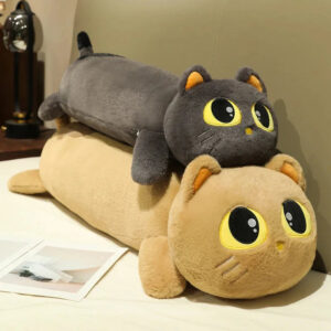 Kawaii Long Snuggly Cat Plush Family