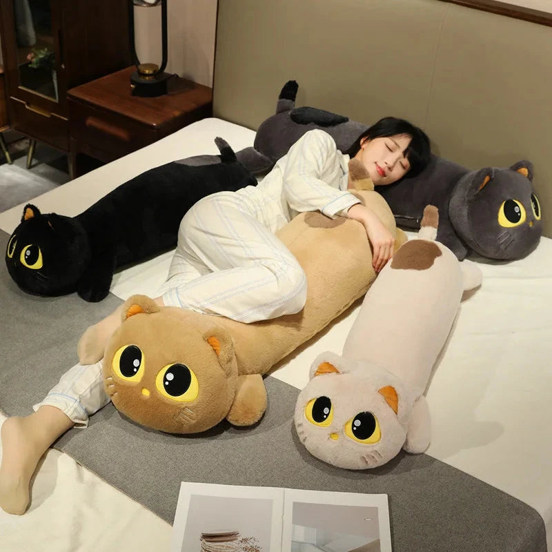 Kawaii Long Snuggly Cat Plush Family - Image 10