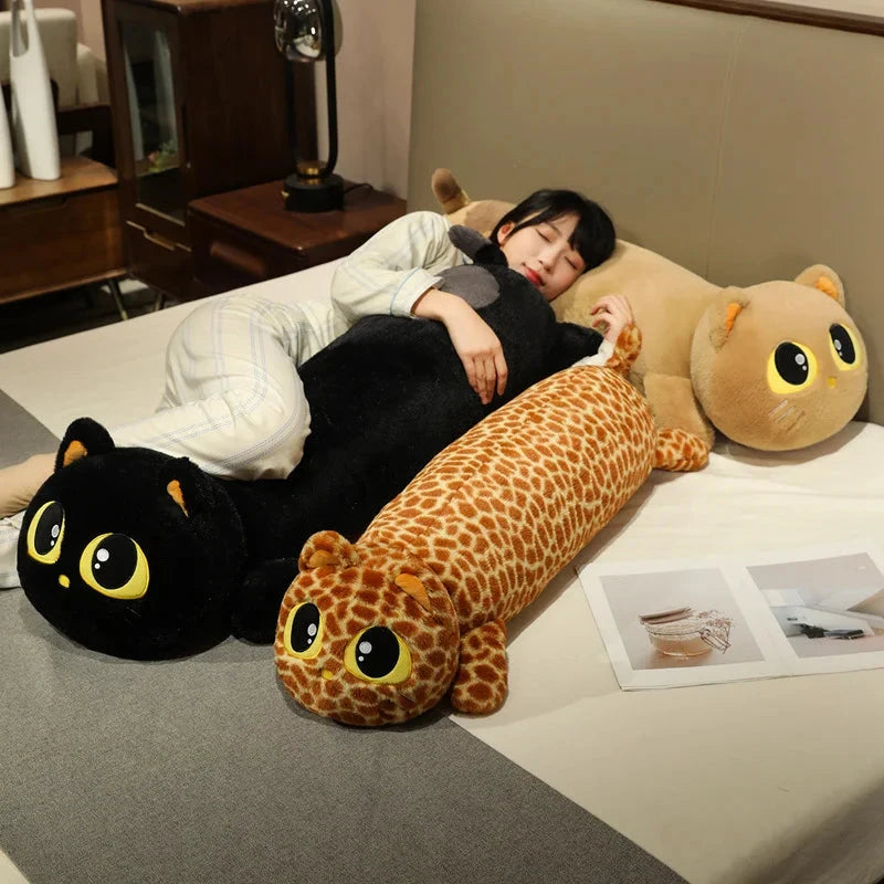 Kawaii Long Snuggly Cat Plush Family - Image 11