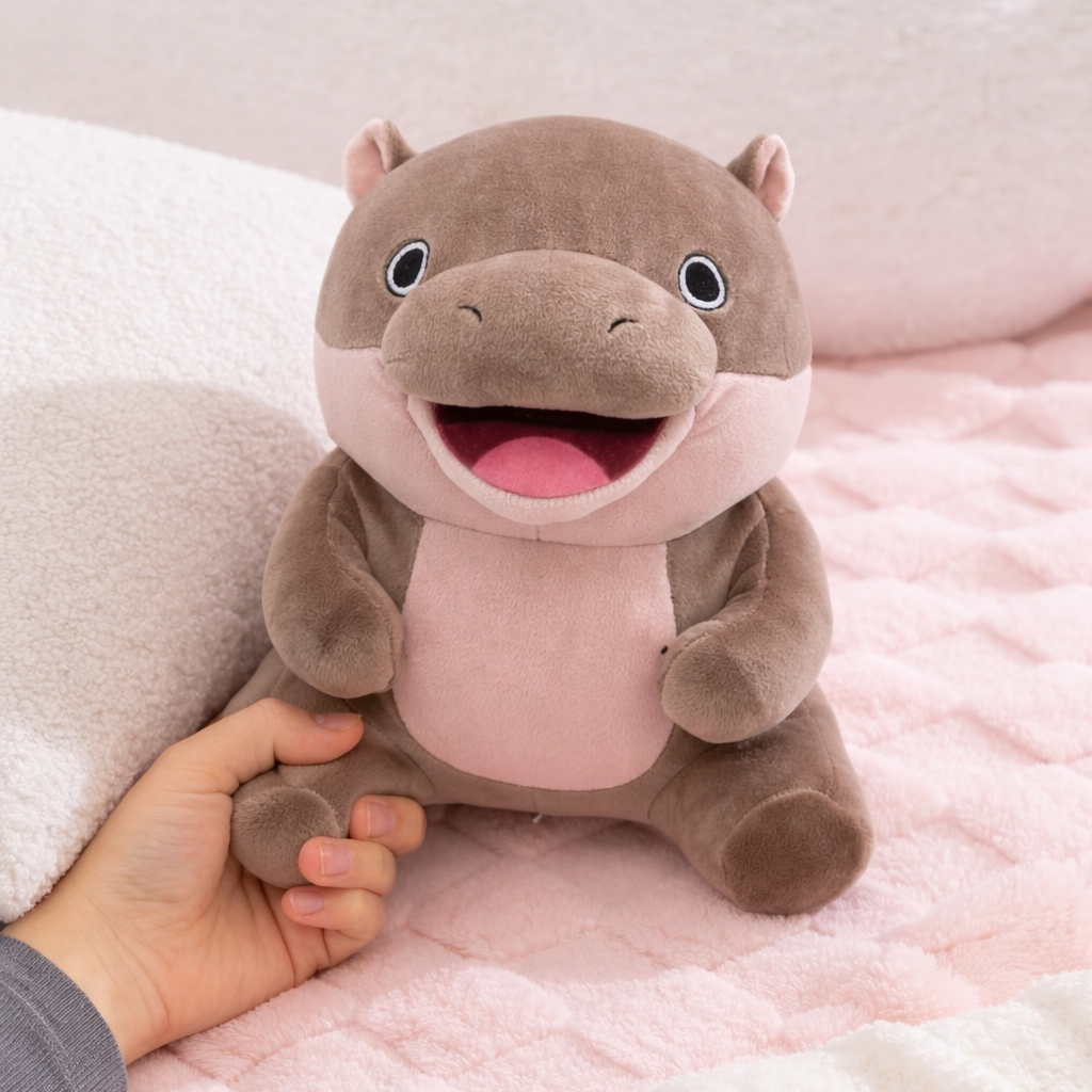 Kawaii Moo Deng Baby Hippo Plushie - Image 5
