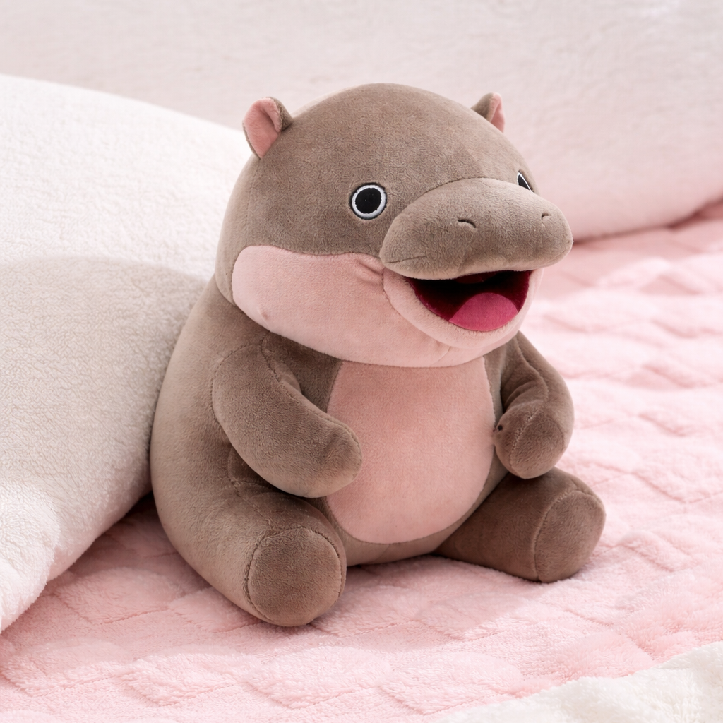 Kawaii Moo Deng Baby Hippo Plushie - Image 4