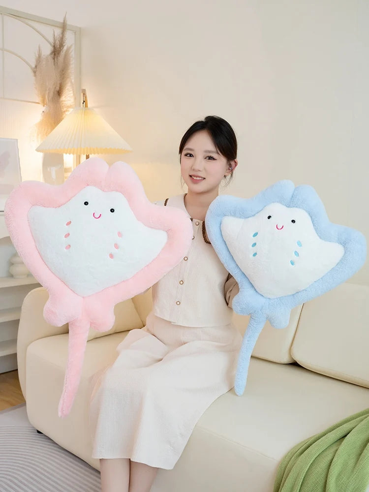 Kawaii Pastel Fluffy Stingray Plushies - Image 14