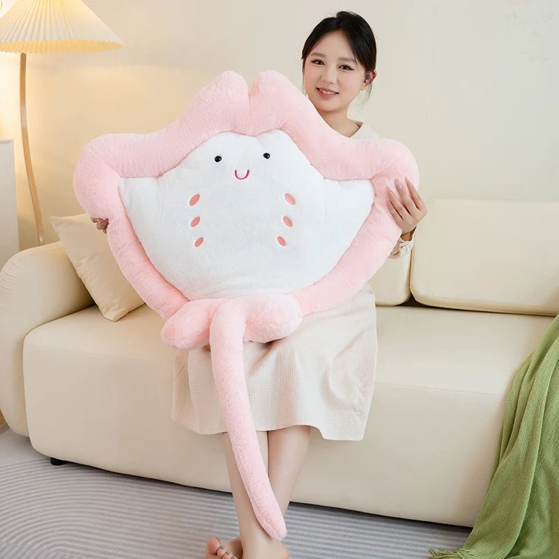 Kawaii Pastel Fluffy Stingray Plushies - Image 6
