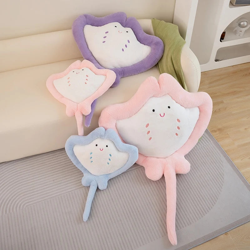 Kawaii Pastel Fluffy Stingray Plushies - Image 3