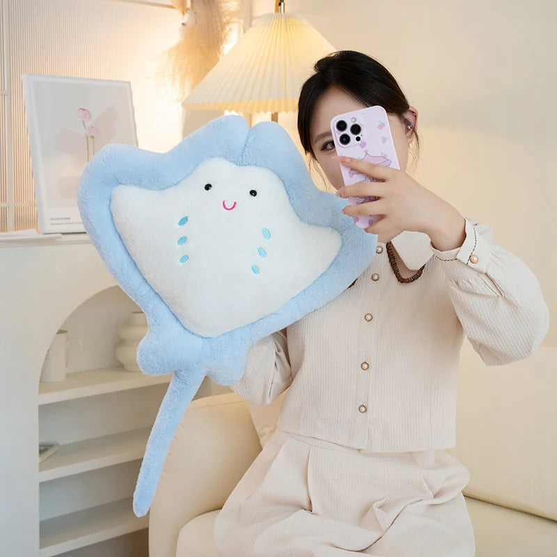 Kawaii Pastel Fluffy Stingray Plushies - Image 13