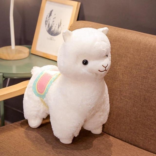 Kawaii Pink Purple White Fluffy Alpaca Plushie Collection - Image 4