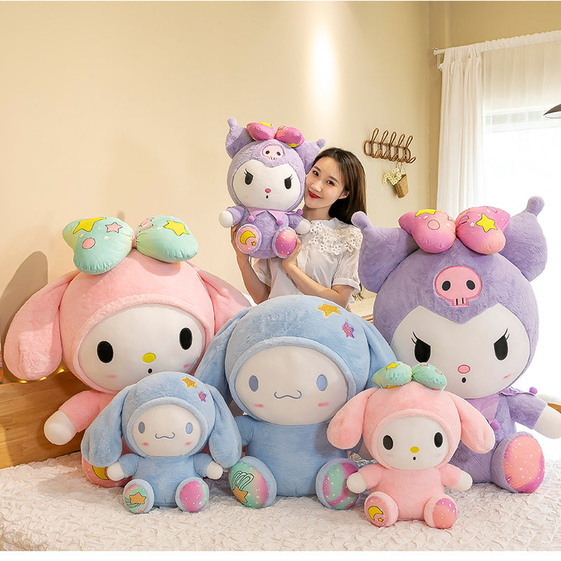Kawaii Plush Collection: Melody, Kuromi, and Cinnamoroll - Image 4