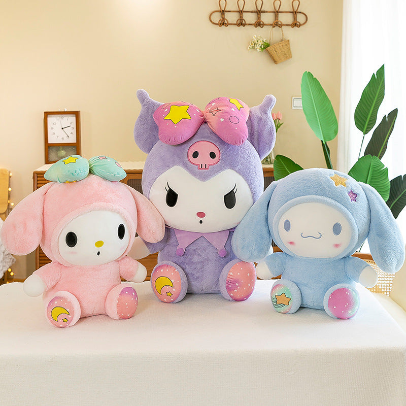 Kawaii Plush Collection: Melody, Kuromi, and Cinnamoroll - Image 2