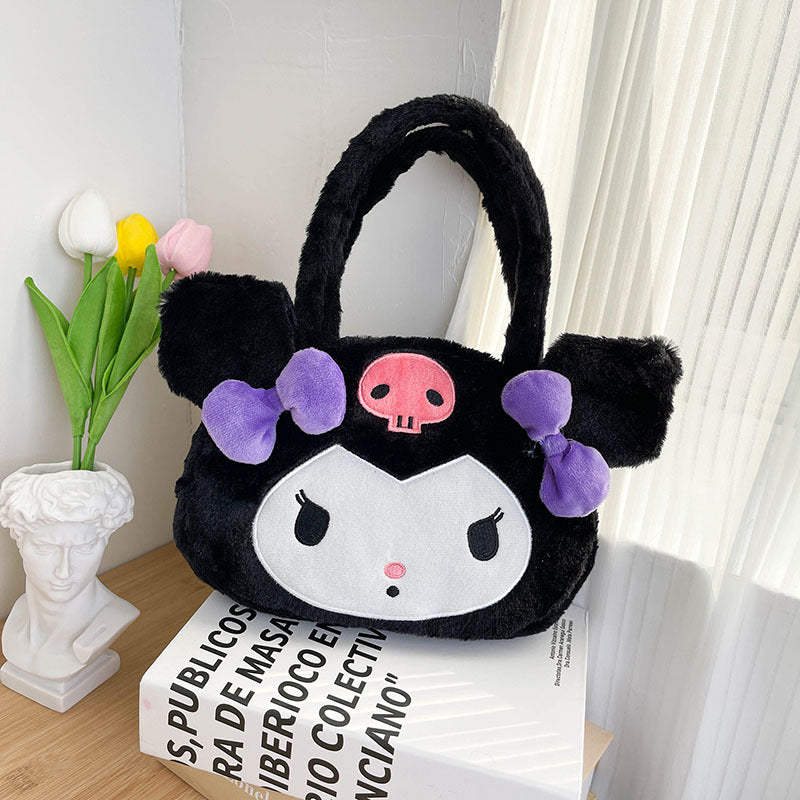 Kawaii Plush Kuromi Shoulder Bag and Handbag - Image 5