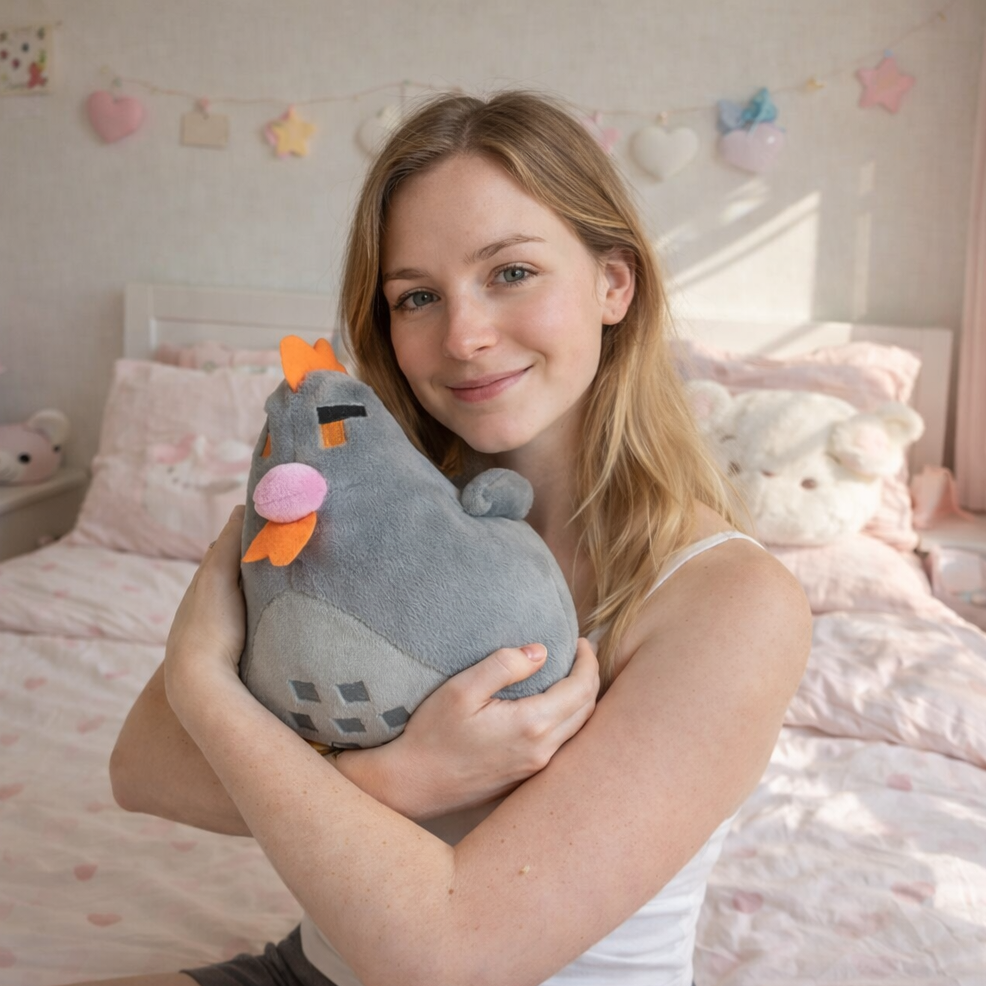 Kawaii Stardew Valley Chicken Plushie - Image 6