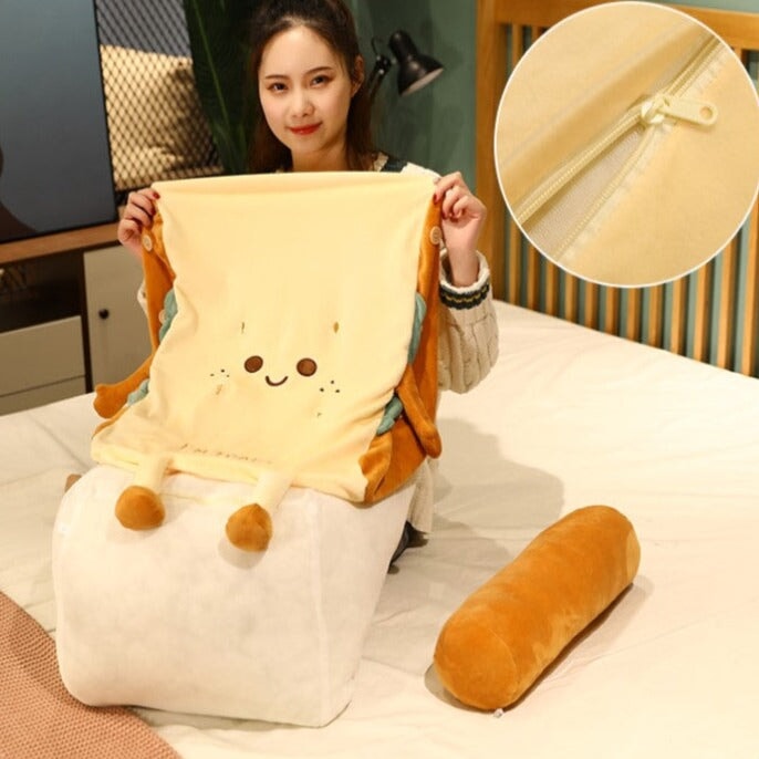 Kawaii Toasted Bread Back Support Plushie - Image 8
