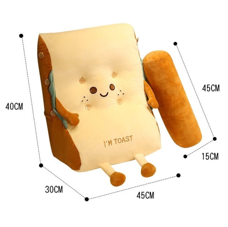 Kawaii Toasted Bread Back Support Plushie - Image 9