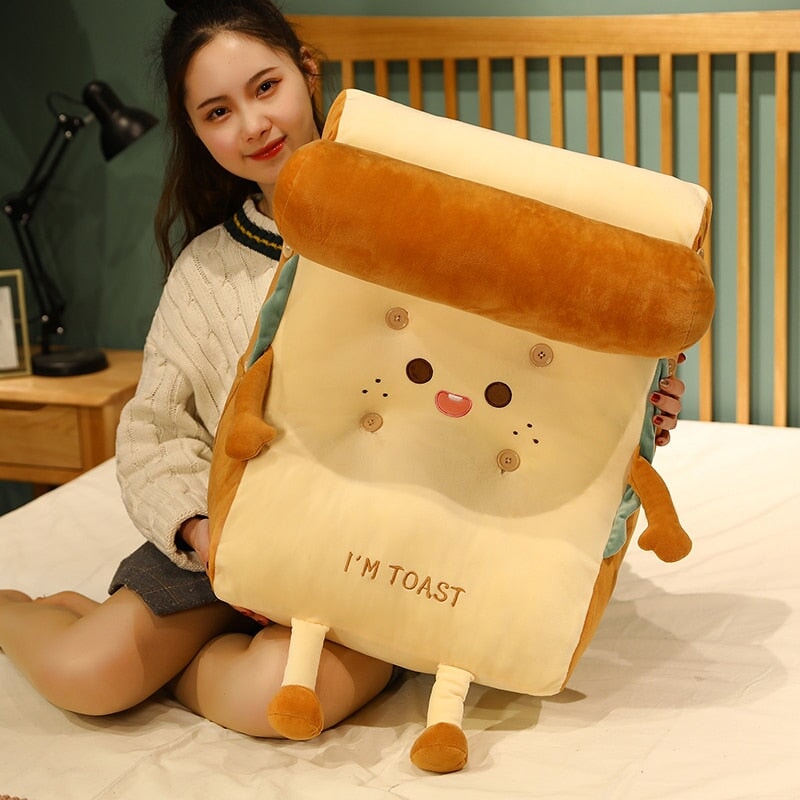 Kawaii Toasted Bread Back Support Plushie - Image 6