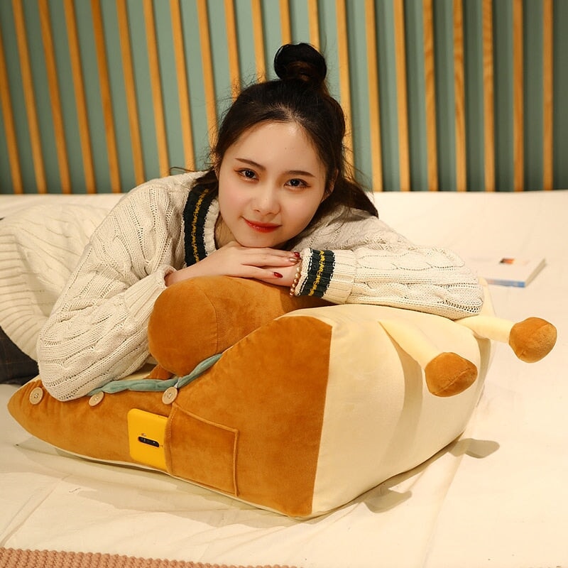 Kawaii Toasted Bread Back Support Plushie - Image 3