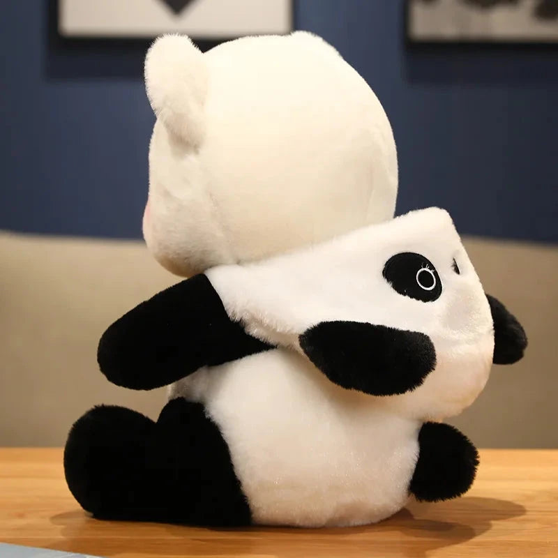 Kawaii White Bear Panda Outfit Plushie - Image 5