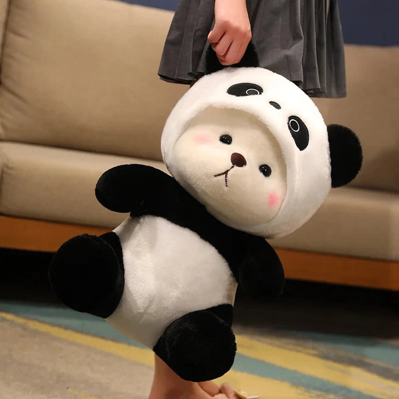 Kawaii White Bear Panda Outfit Plushie - Image 14