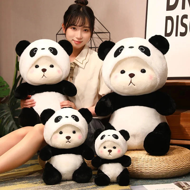 Kawaii White Bear Panda Outfit Plushie - Image 12