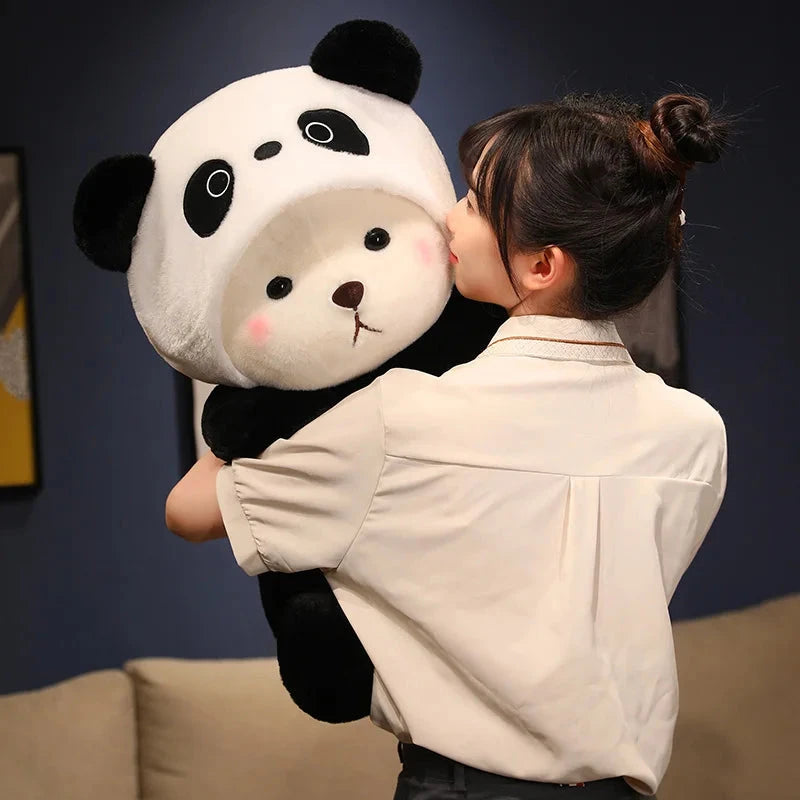 Kawaii White Bear Panda Outfit Plushie - Image 13