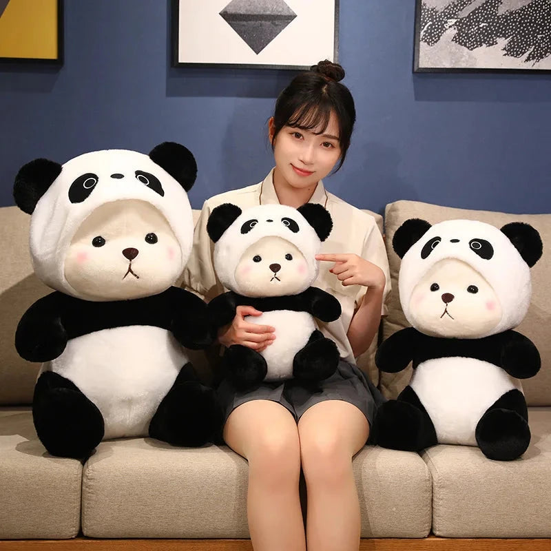 Kawaii White Bear Panda Outfit Plushie - Image 9