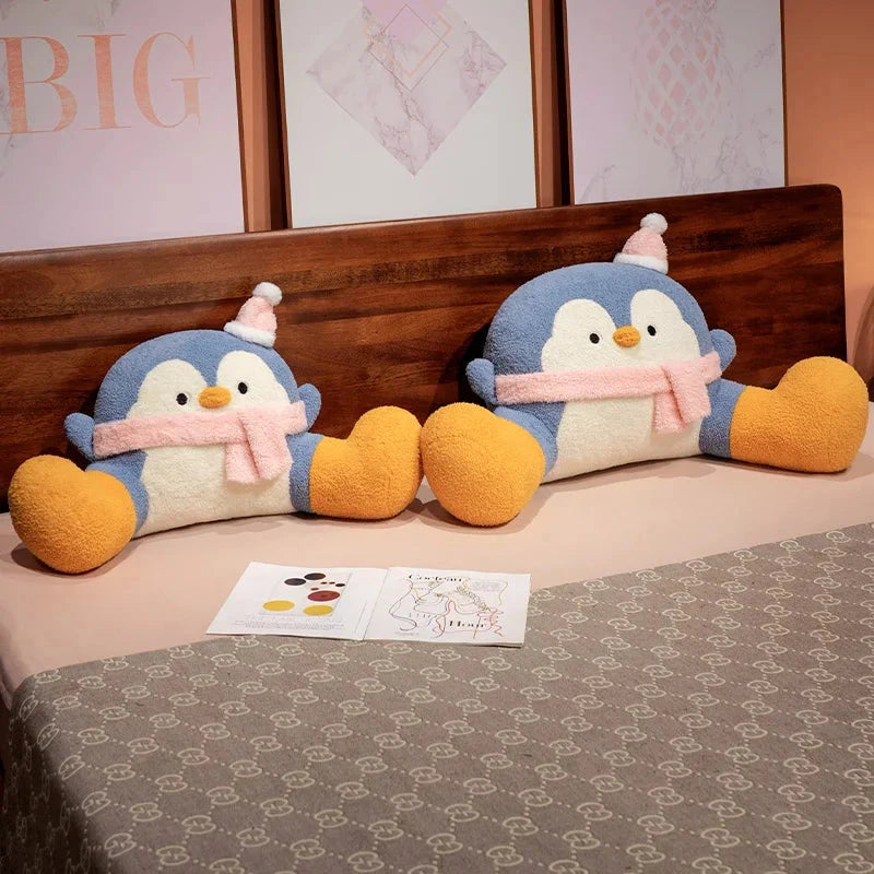 Fluffy Penguin Backrest Cushion Pillow Seat - Image 8