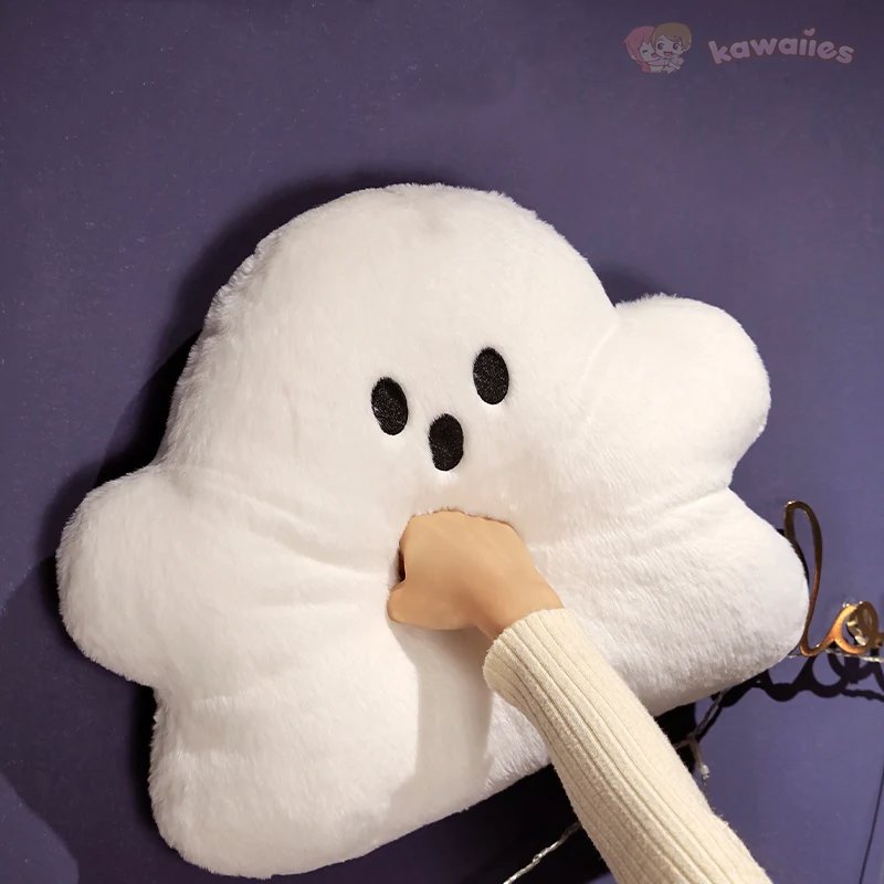 Ghost White Cloud Plush Pillow - Image 9