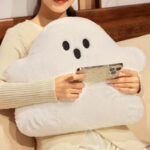 Ghost White Cloud Plush Pillow
