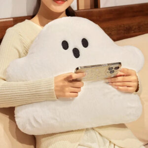 Ghost White Cloud Plush Pillow