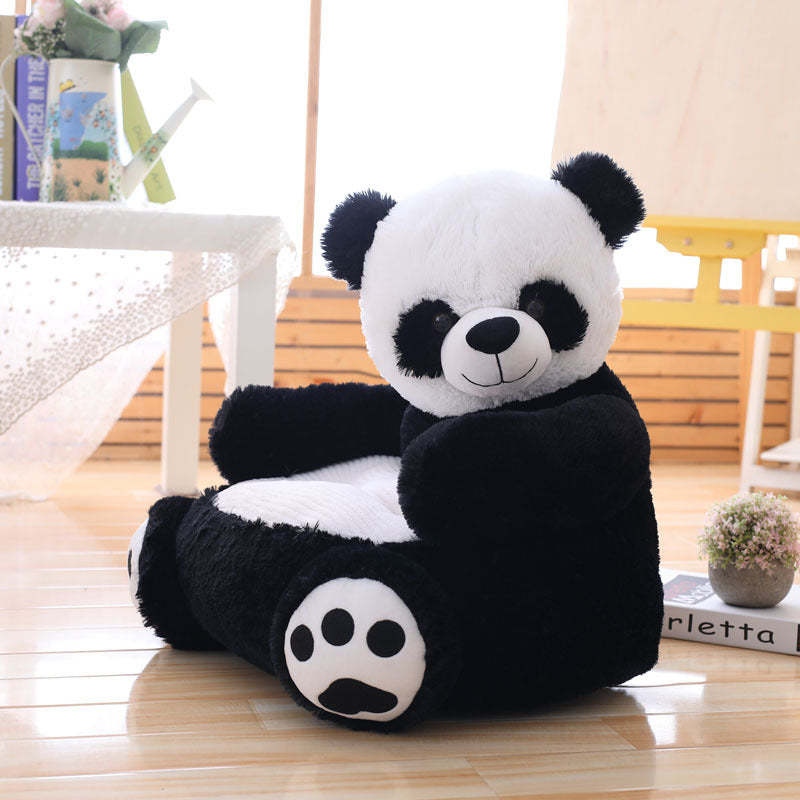 Kids Animal Plush Cushion Chair with Backrest - Image 6