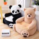 Kids Animal Plush Cushion Chair with Backrest
